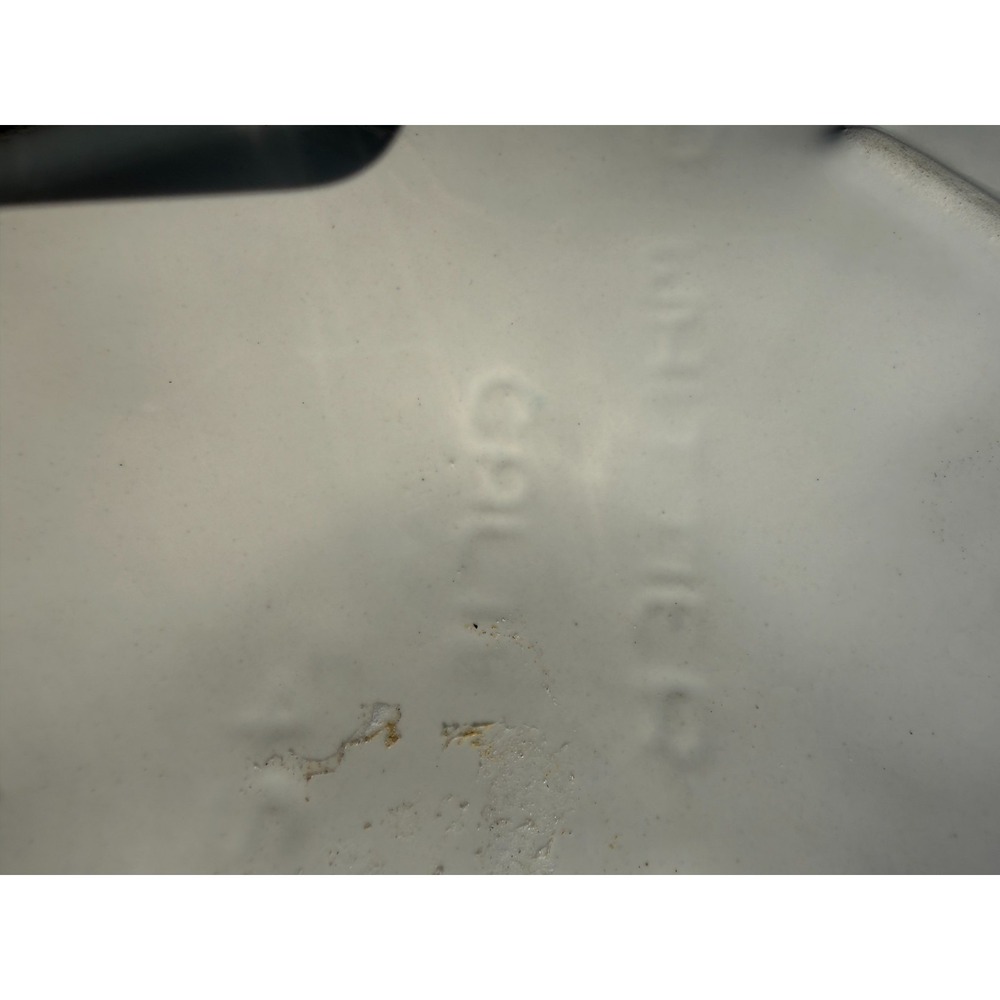 Vintage White Ceramic Lotus Serving Platter Flower-shaped Decorative 13inches - Picture 5 of 14